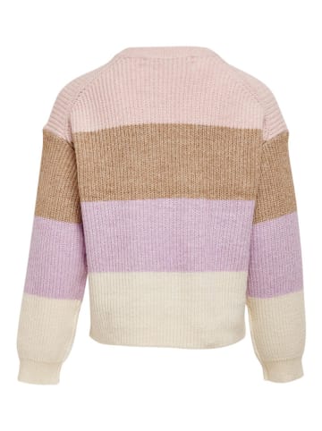 KIDS ONLY Pullover "Sandy" in Rosa/ Hellbraun/ Lila