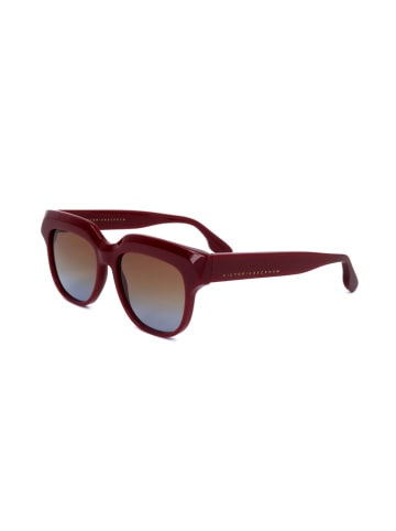 Victoria Beckham Damskie okulary przeciwsłoneczne w kolorze bordowo-brązowo-niebieskim