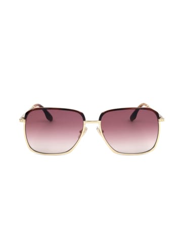Victoria Beckham Damskie okulary przeciwsłoneczne w kolorze złoto-różowym