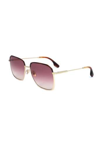 Victoria Beckham Damskie okulary przeciwsłoneczne w kolorze złoto-różowym
