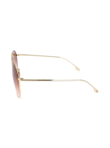 Victoria Beckham Damen-Sonnenbrille in Gold/ Hellbraun