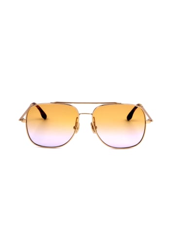 Victoria Beckham Damen-Sonnenbrille in Gold/ Orange-Lila