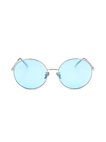 Retrosuperfuture Damskie okulary przeciwsłoneczne w kolorze srebrno-błękitnym