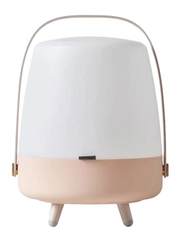 Kooduu Lampa stołowa w kolorze biało-różowym z głośnikiem - wys. 40 x Ø 29 cm