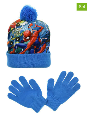 Spiderman 2-delige winteraccessoireset blauw