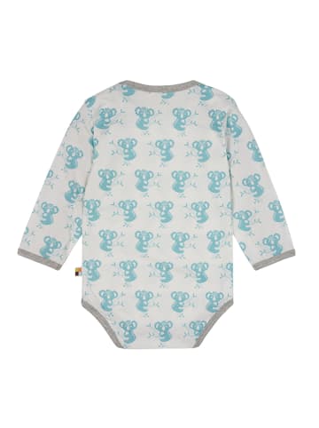 loud + proud Romper wit/lichtblauw