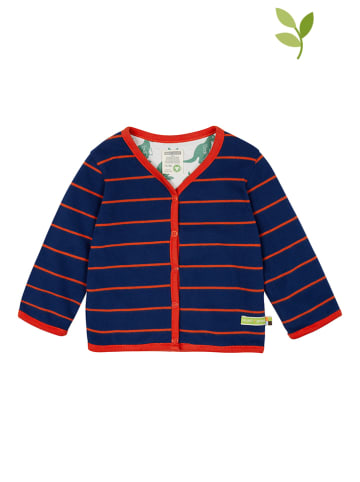 loud + proud Wende-Sweatjacke in Dunkelblau