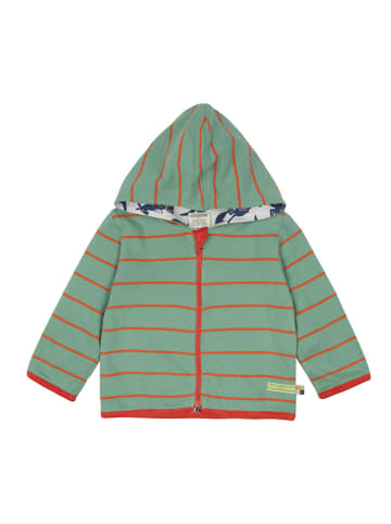 loud + proud Wende-Sweatjacke in Grün