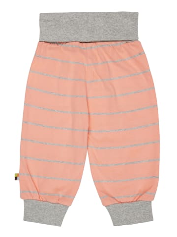 loud + proud Spodnie dresowe w kolorze brzoskwiniowym