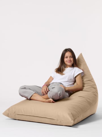 Evila Sitzsack "Pyramid" in Beige - (B)90 x (T)145 cm