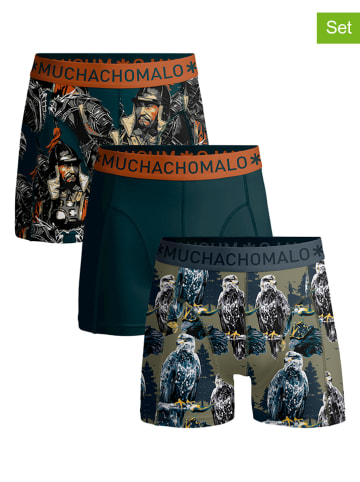 Muchachomalo 3-delige set: boxershorts blauw/meerkleurig
