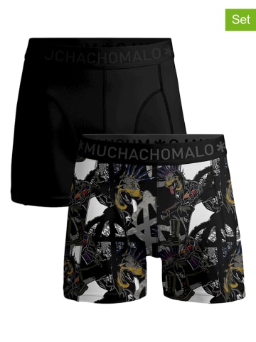 Muchachomalo 2-delige set: boxershorts zwart/meerkleurig