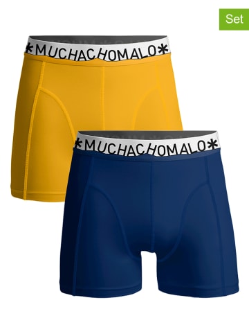 Muchachomalo Bokserki (2 pary) w kolorze niebieskim i żółtym