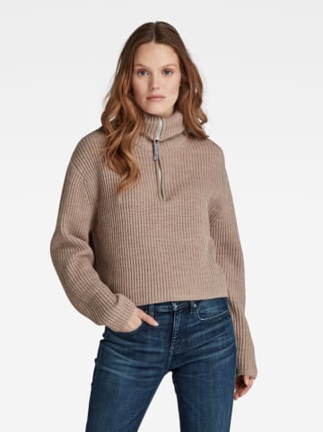 G-Star Sweter w kolorze beżowym