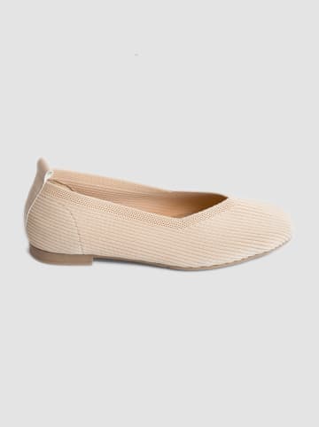 Fnuun Shoes Baleriny w kolorze beżowym