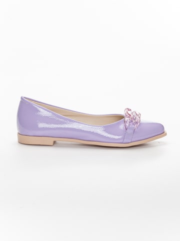 Fnuun Shoes Baleriny w kolorze fioletowym