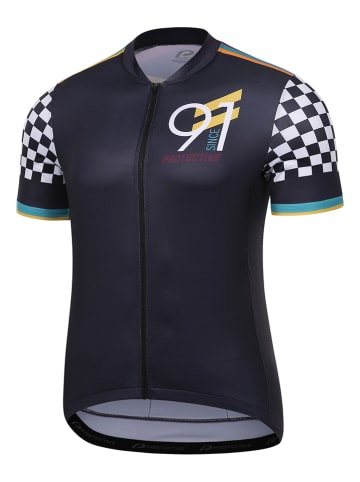 Protective Fahrradtrikot "Hell Yeah" in Schwarz