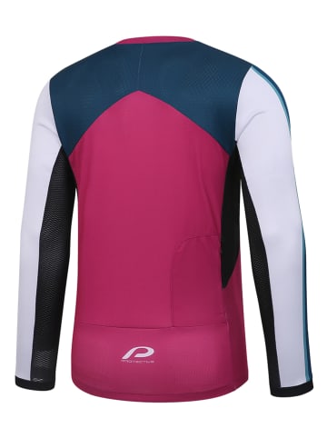 Protective Funktionsshirt "Skids" in Pink/ Petrol/ Weiß