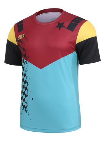 Protective Funktionsshirt "Fast Gun" in Bordeaux/ Türkis