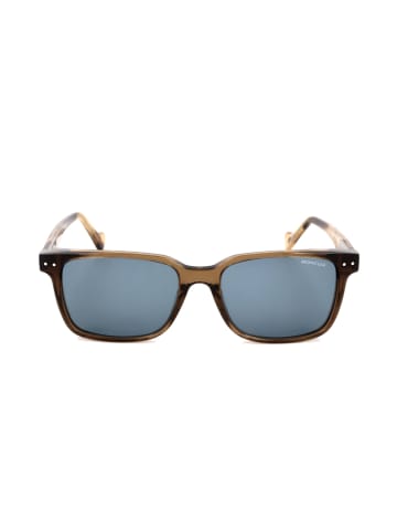 Moncler Damen-Sonnenbrille in Braun/ Blau