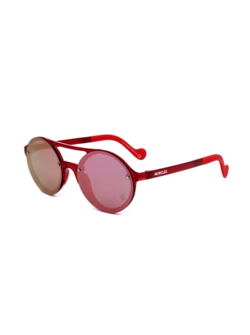 Moncler Damen-Sonnenbrille in Rot/ Rosa-Grün