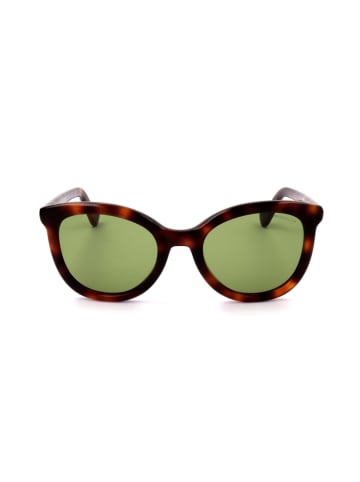 Moncler Damen-Sonnenbrille in Braun/ Grün
