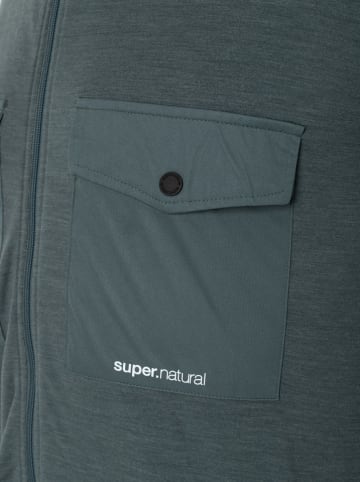 super.natural Fleece vest "Adventure" groen
