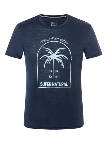 Super.natural Shirt "King Coco" donkerblauw
