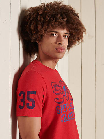 Superdry Shirt "T&F Tee" rood