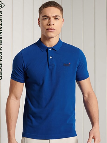 Superdry Poloshirt "Classic Pique" donkerblauw