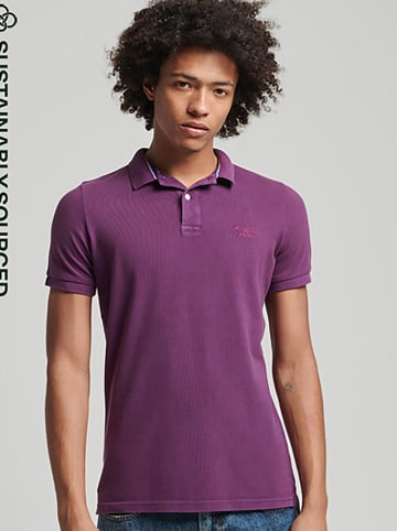 Superdry Poloshirt "Classic Vintage" in Lila