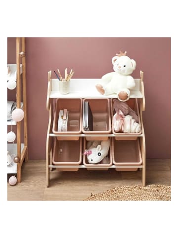 The Home Deco Kids Wandmeubel naturel/lichtroze - (B)63,5 x (H)71,5 x (D)29,5 cm