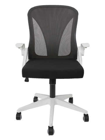 The Home Deco Kids Bureaustoel wit/zwart - (B)60 x (H)100 x (D)66 cm