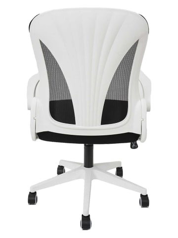 The Home Deco Kids Bureaustoel wit/zwart - (B)60 x (H)100 x (D)66 cm