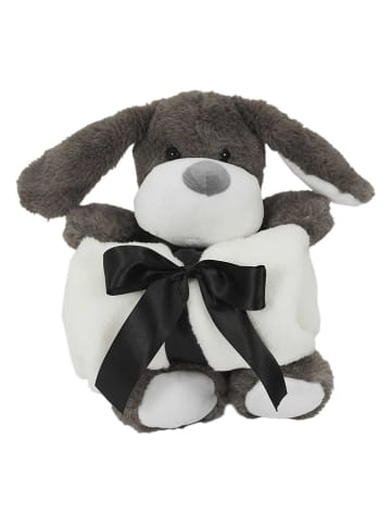 The Home Deco Kids Knuffeldier-plaid wit/grijs - (L)70 x (B)70 cm