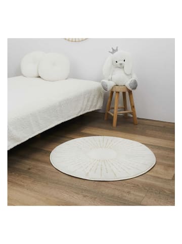 Ethnical Life Tapijt crème - Ø 80 cm
