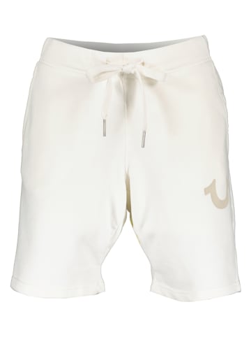 True Religion Szorty dresowe w kolorze kremowym