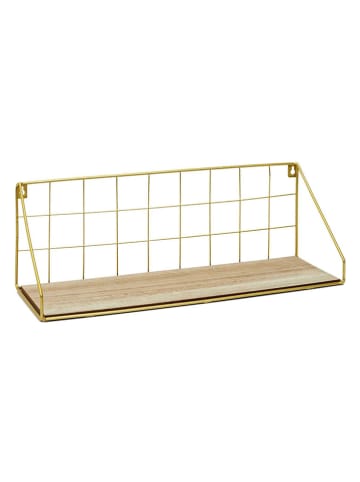 The Home Deco Kids Wandmeubel goudkleurig/lichtbruin - (B)44,5 x (H)15 x (D)15,5 cm