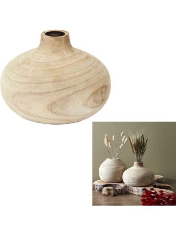 THE HOME DECO FACTORY Vaas naturel - (H)14,5 x Ø 20,5 cm