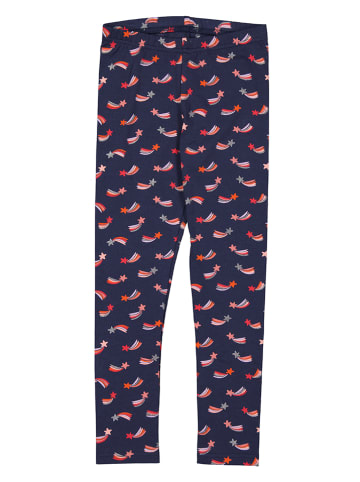 lamino 2er-Set: Leggings in Dunkelblau/ Orange
