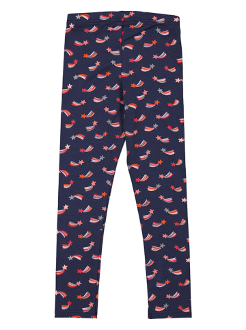 lamino Legginsy (2 pary) w kolorze granatowo-pomarańczowym