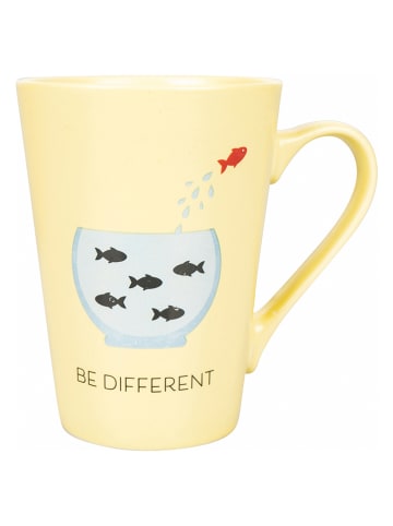 Villa d´Este Koffiekop "Be different" geel - 300 ml