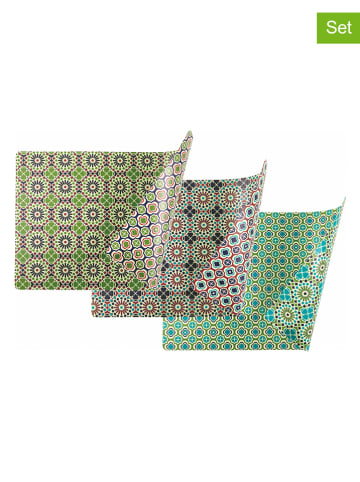 Villa d´Este 6-delige set: placemats groen - (L)45 x (B)30 cm