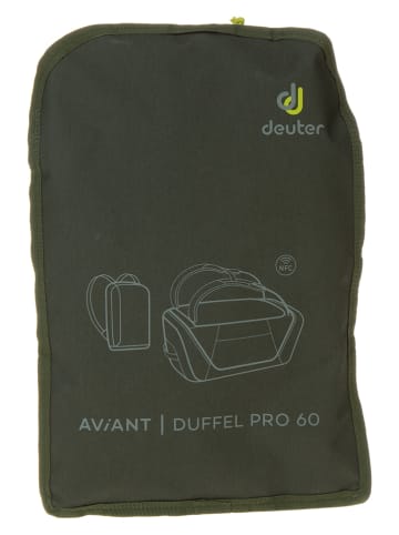 Deuter Reisetasche "Aviant Duffle Pro 60" in Khaki - (B)66 x (H)32 x (T)30 cm