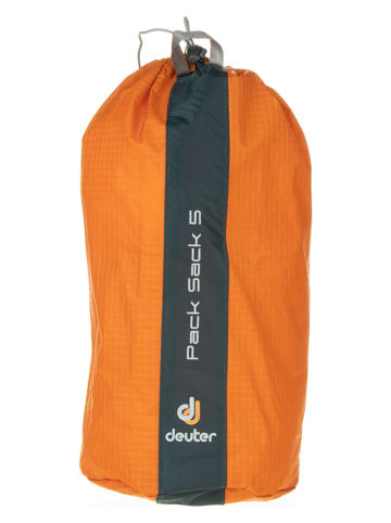 Deuter Stoffbeutel "Pack Sack 5" in Orange - (B)17 x (H)28 x (T)17 cm