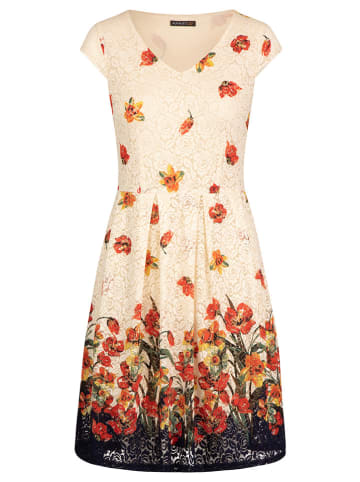 APART Kleid in Creme/ Bunt