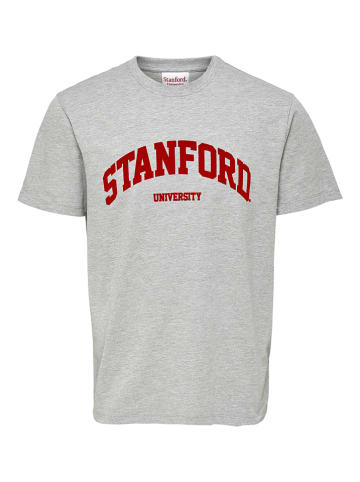 ONLY & SONS Koszulka "Stanford" w kolorze szarym