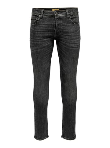 ONLY & SONS Spijkerbroek - slim fit - zwart