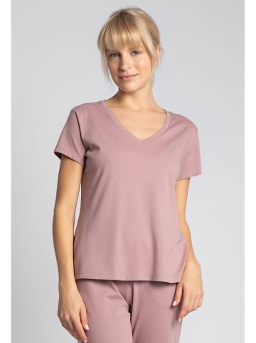 La Lupa Koszulka piżamowa w kolorze brudnego różu