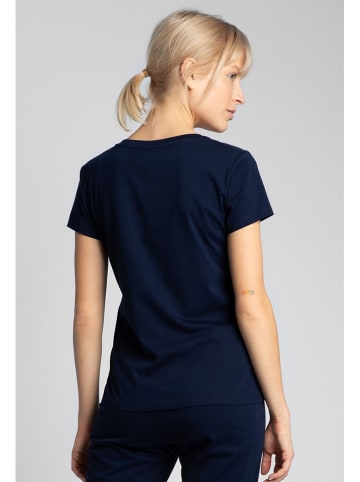 La Lupa Pyjama-Shirt in Dunkelblau